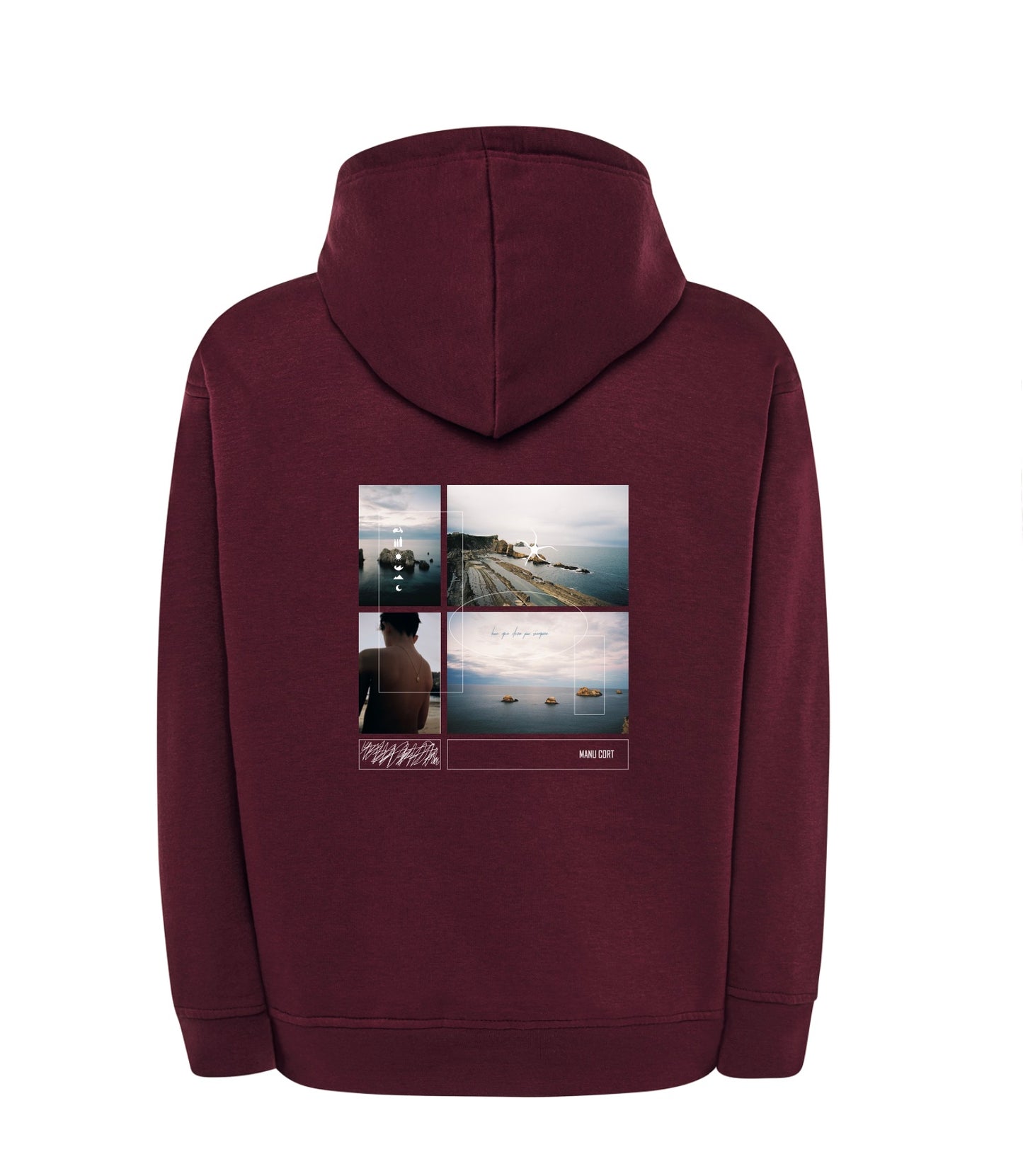 Hoodie Granate Manu Cort