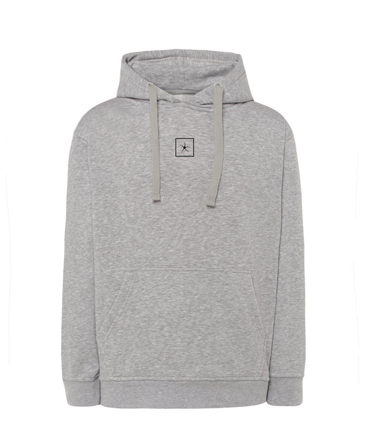Hoodie Gris Jaspeado Manu Cort